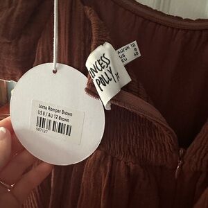 Princess Polly Lorna Romper brown